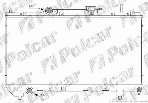 Polcar 8122081K - Radiators, Motora dzesēšanas sistēma autodraugiem.lv