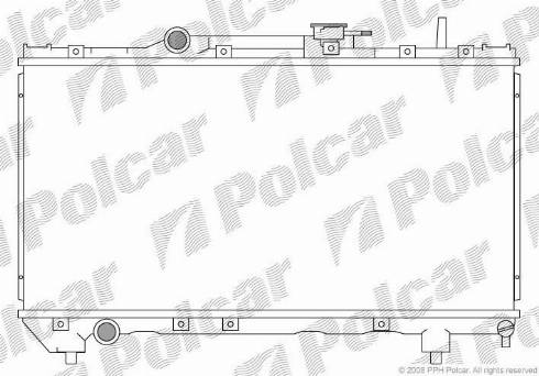 Polcar 812208-1 - Radiators, Motora dzesēšanas sistēma autodraugiem.lv