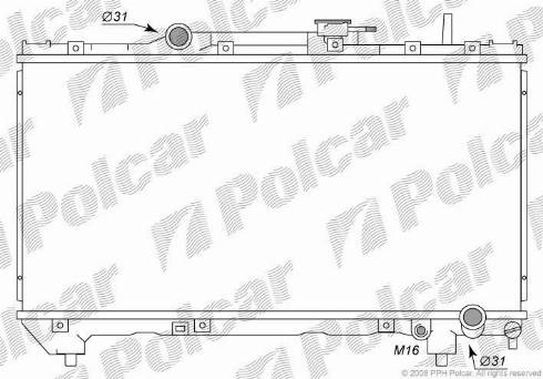 Polcar 8122082K - Radiators, Motora dzesēšanas sistēma autodraugiem.lv