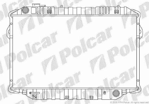 Polcar 817608-4 - Radiators, Motora dzesēšanas sistēma autodraugiem.lv