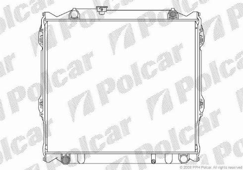 Polcar 8177082K - Radiators, Motora dzesēšanas sistēma autodraugiem.lv