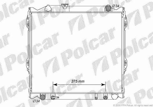 Polcar 8177087K - Radiators, Motora dzesēšanas sistēma autodraugiem.lv