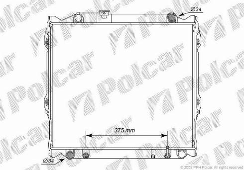 Polcar 817708-7 - Radiators, Motora dzesēšanas sistēma autodraugiem.lv