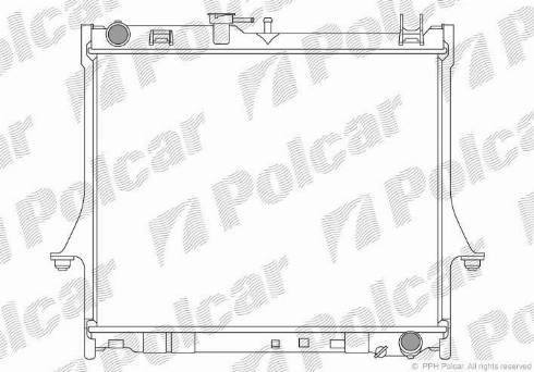 Polcar 3940081K - Radiators, Motora dzesēšanas sistēma autodraugiem.lv