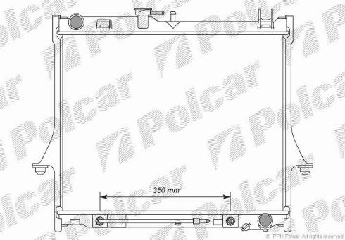 Polcar 3940082K - Radiators, Motora dzesēšanas sistēma autodraugiem.lv