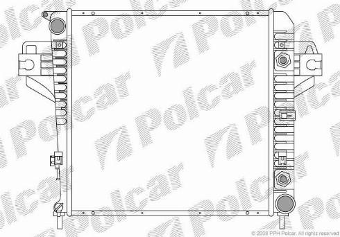 Polcar 341008-1 - Radiators, Motora dzesēšanas sistēma autodraugiem.lv