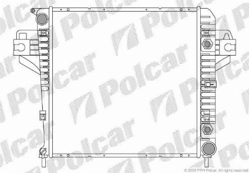 Polcar 3410083K - Radiators, Motora dzesēšanas sistēma autodraugiem.lv