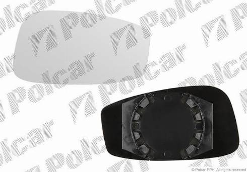 Polcar 3044551M - Spoguļstikls, Ārējais atpakaļskata spogulis autodraugiem.lv