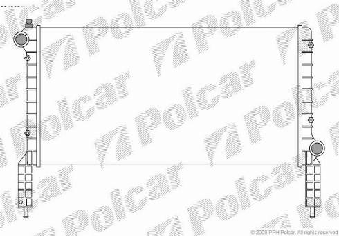 Polcar 3040081X - Radiators, Motora dzesēšanas sistēma autodraugiem.lv