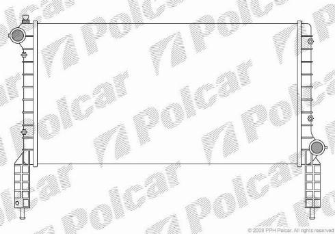 Polcar 3040082X - Radiators, Motora dzesēšanas sistēma autodraugiem.lv