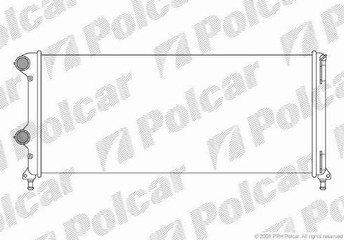 Polcar 304008A5 - Radiators, Motora dzesēšanas sistēma autodraugiem.lv