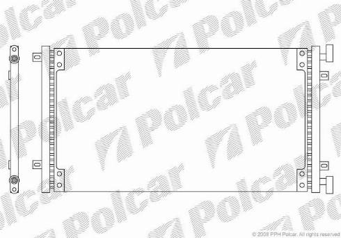 Polcar 3040K81X - Kondensators, Gaisa kond. sistēma autodraugiem.lv