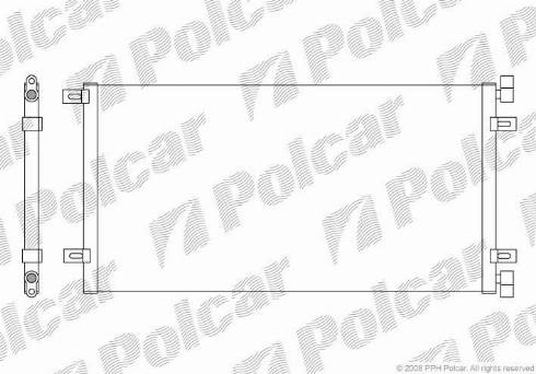 Polcar 3040K8C1 - Kondensators, Gaisa kond. sistēma autodraugiem.lv