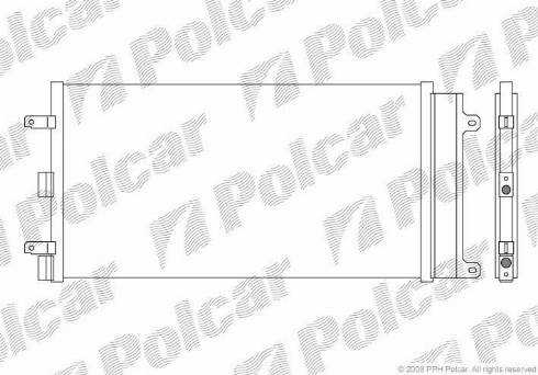 Polcar 3041K81X - Kondensators, Gaisa kond. sistēma autodraugiem.lv