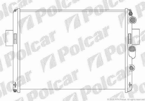 Polcar 3050084X - Radiators, Motora dzesēšanas sistēma autodraugiem.lv