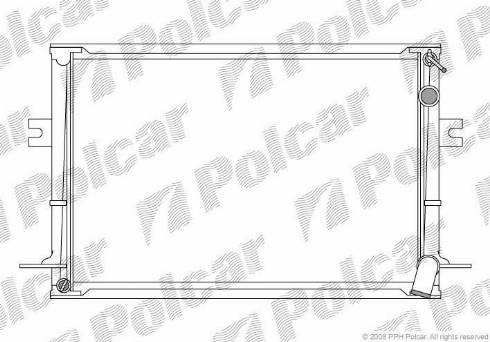 Polcar 3050081X - Radiators, Motora dzesēšanas sistēma autodraugiem.lv