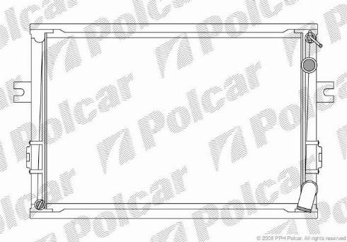 Polcar 3050082X - Radiators, Motora dzesēšanas sistēma autodraugiem.lv