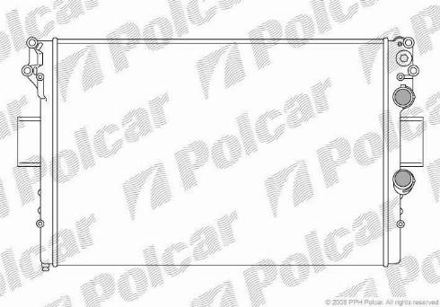 Polcar 305208A1 - Radiators, Motora dzesēšanas sistēma autodraugiem.lv