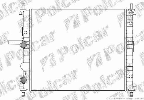 Polcar 306508-2 - Radiators, Motora dzesēšanas sistēma autodraugiem.lv