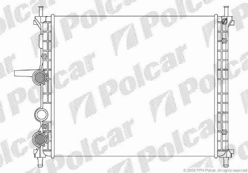 Polcar 3066081X - Radiators, Motora dzesēšanas sistēma autodraugiem.lv