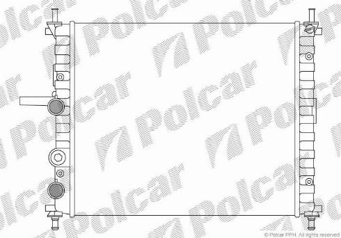 Polcar 306608A1 - Radiators, Motora dzesēšanas sistēma autodraugiem.lv