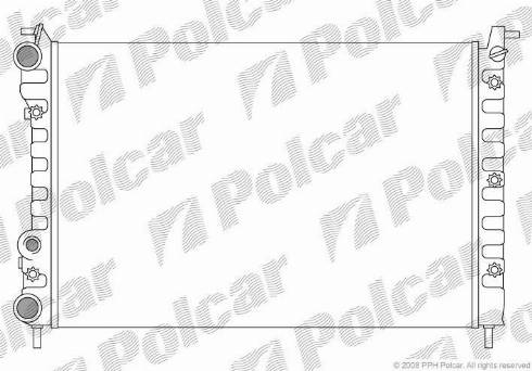 Polcar 300508-2 - Radiators, Motora dzesēšanas sistēma autodraugiem.lv