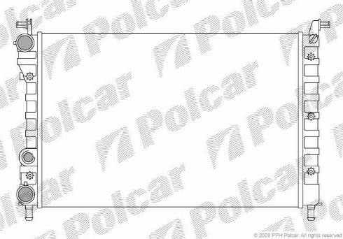 Polcar 300508A2 - Radiators, Motora dzesēšanas sistēma autodraugiem.lv