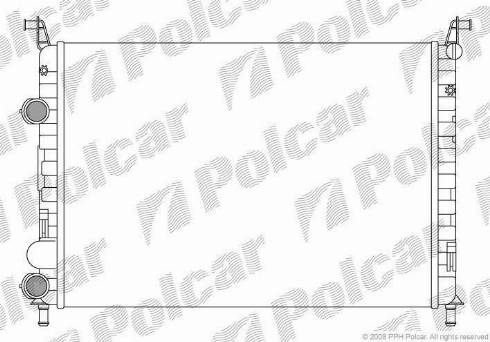 Polcar 3006082X - Radiators, Motora dzesēšanas sistēma autodraugiem.lv