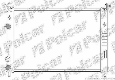 Polcar 300608A1 - Radiators, Motora dzesēšanas sistēma autodraugiem.lv