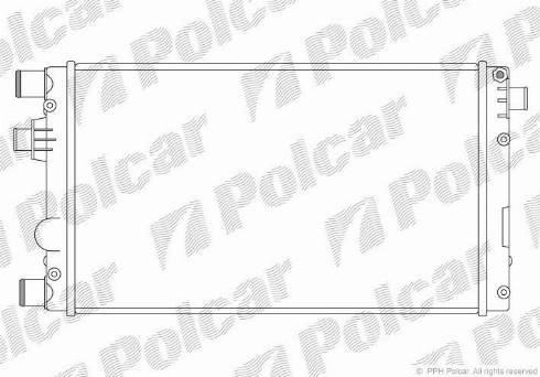 Polcar 300208-1 - Radiators, Motora dzesēšanas sistēma autodraugiem.lv