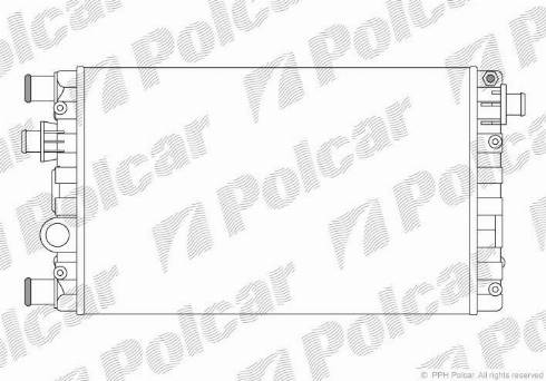 Polcar 300208A1 - Radiators, Motora dzesēšanas sistēma autodraugiem.lv