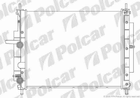 Polcar 3019084X - Radiators, Motora dzesēšanas sistēma autodraugiem.lv