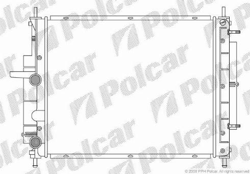 Polcar 3019086X - Radiators, Motora dzesēšanas sistēma autodraugiem.lv