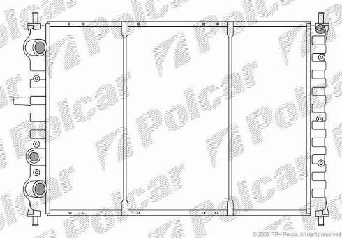 Polcar 3019081X - Radiators, Motora dzesēšanas sistēma autodraugiem.lv