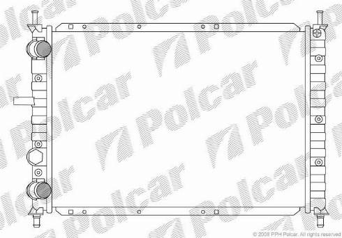 Polcar 301908-1 - Radiators, Motora dzesēšanas sistēma autodraugiem.lv