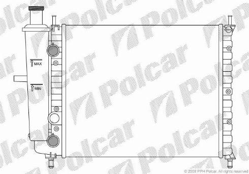 Polcar 3019087X - Radiators, Motora dzesēšanas sistēma autodraugiem.lv