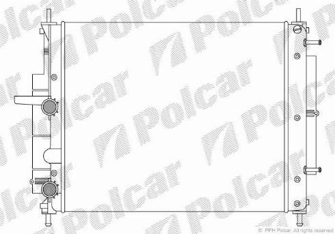 Polcar 301908A6 - Radiators, Motora dzesēšanas sistēma autodraugiem.lv