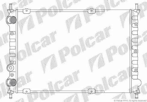 Polcar 301908A1 - Radiators, Motora dzesēšanas sistēma autodraugiem.lv