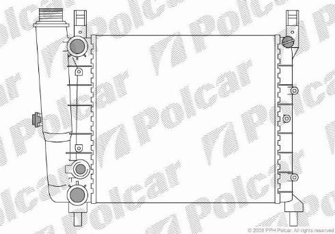 Polcar 3016089X - Radiators, Motora dzesēšanas sistēma autodraugiem.lv