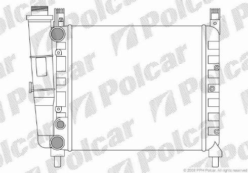 Polcar 301608-9 - Radiators, Motora dzesēšanas sistēma autodraugiem.lv