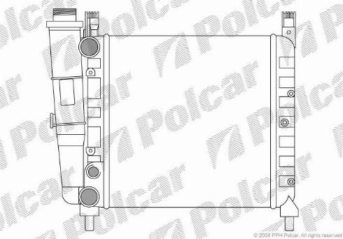 Polcar 301608-3 - Radiators, Motora dzesēšanas sistēma autodraugiem.lv