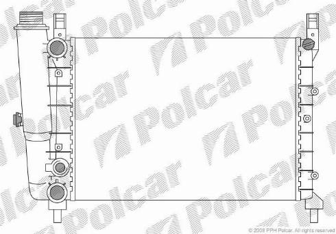 Polcar 3016087X - Radiators, Motora dzesēšanas sistēma autodraugiem.lv