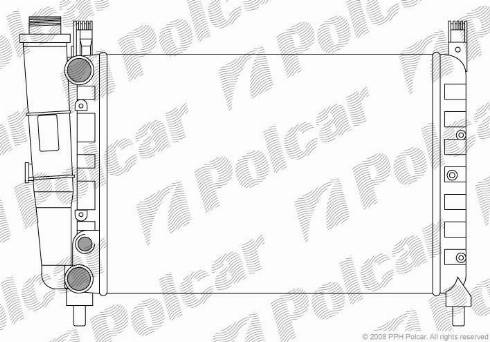 Polcar 301608-7 - Radiators, Motora dzesēšanas sistēma autodraugiem.lv
