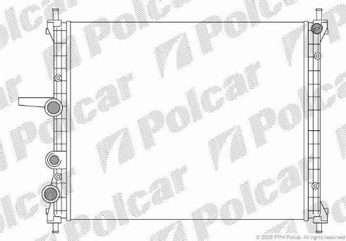 Polcar 3018089X - Radiators, Motora dzesēšanas sistēma autodraugiem.lv