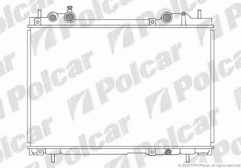 Polcar 3018086X - Radiators, Motora dzesēšanas sistēma autodraugiem.lv