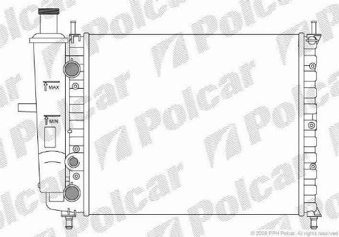 Polcar 301808-0 - Radiators, Motora dzesēšanas sistēma autodraugiem.lv