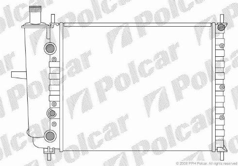 Polcar 3018081X - Radiators, Motora dzesēšanas sistēma autodraugiem.lv