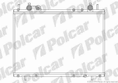 Polcar 301808-7 - Radiators, Motora dzesēšanas sistēma autodraugiem.lv