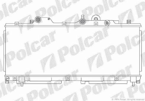 Polcar 3017089X - Radiators, Motora dzesēšanas sistēma autodraugiem.lv