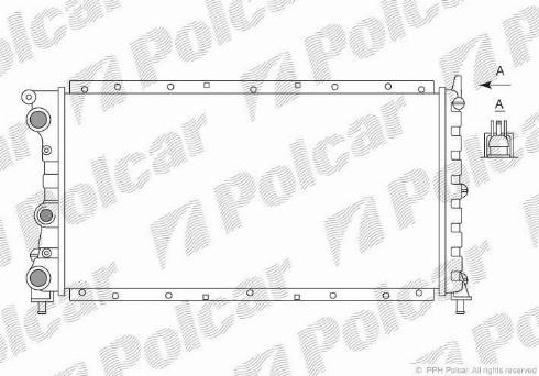 Polcar 301708-5 - Radiators, Motora dzesēšanas sistēma autodraugiem.lv